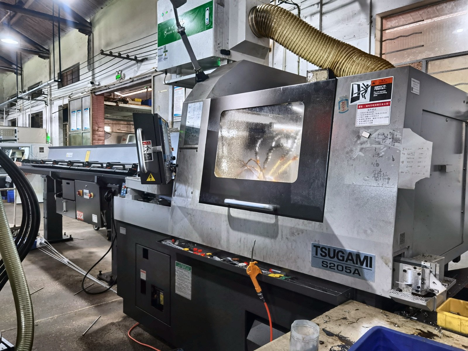 CNC equipment in the production facility