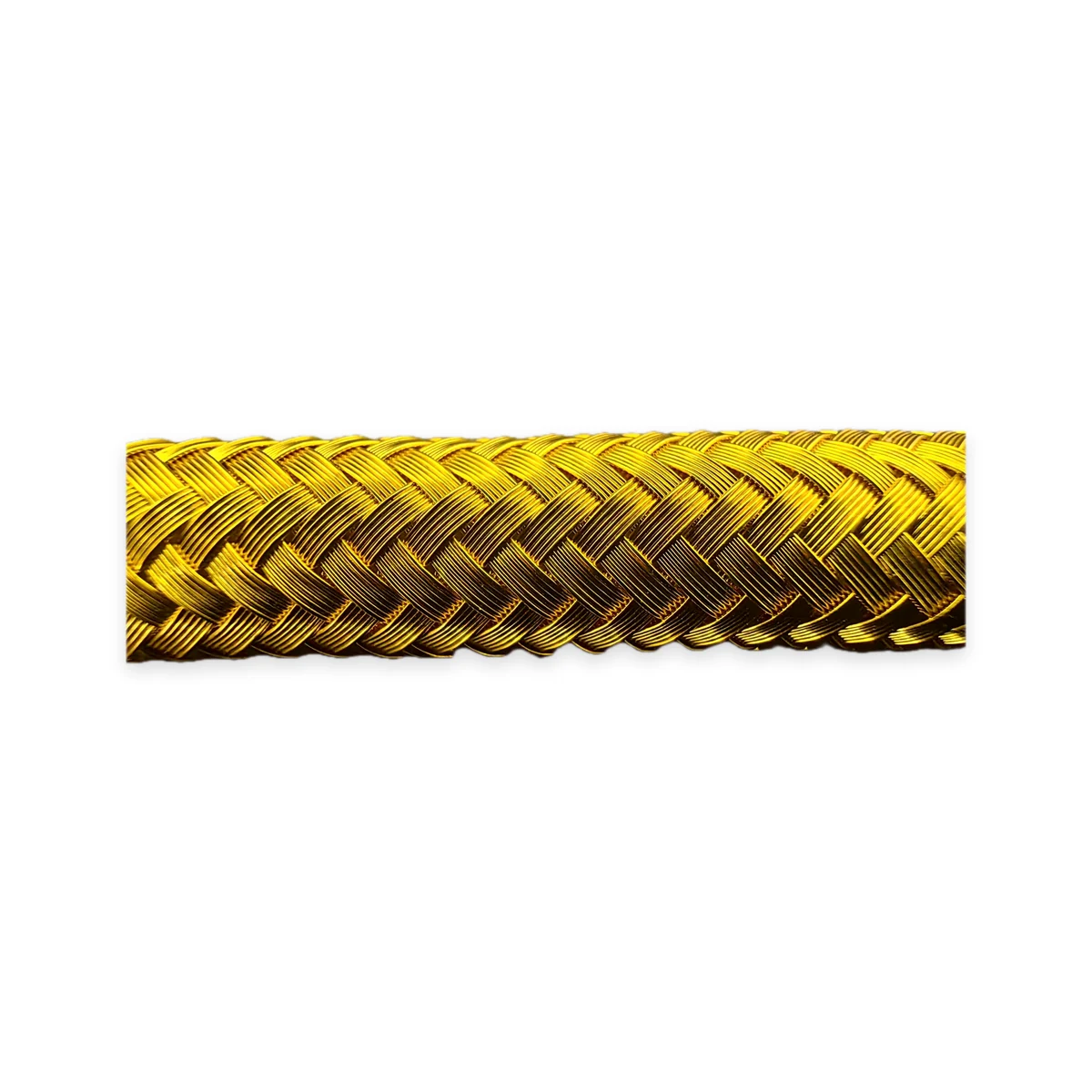 Gold braided line finish