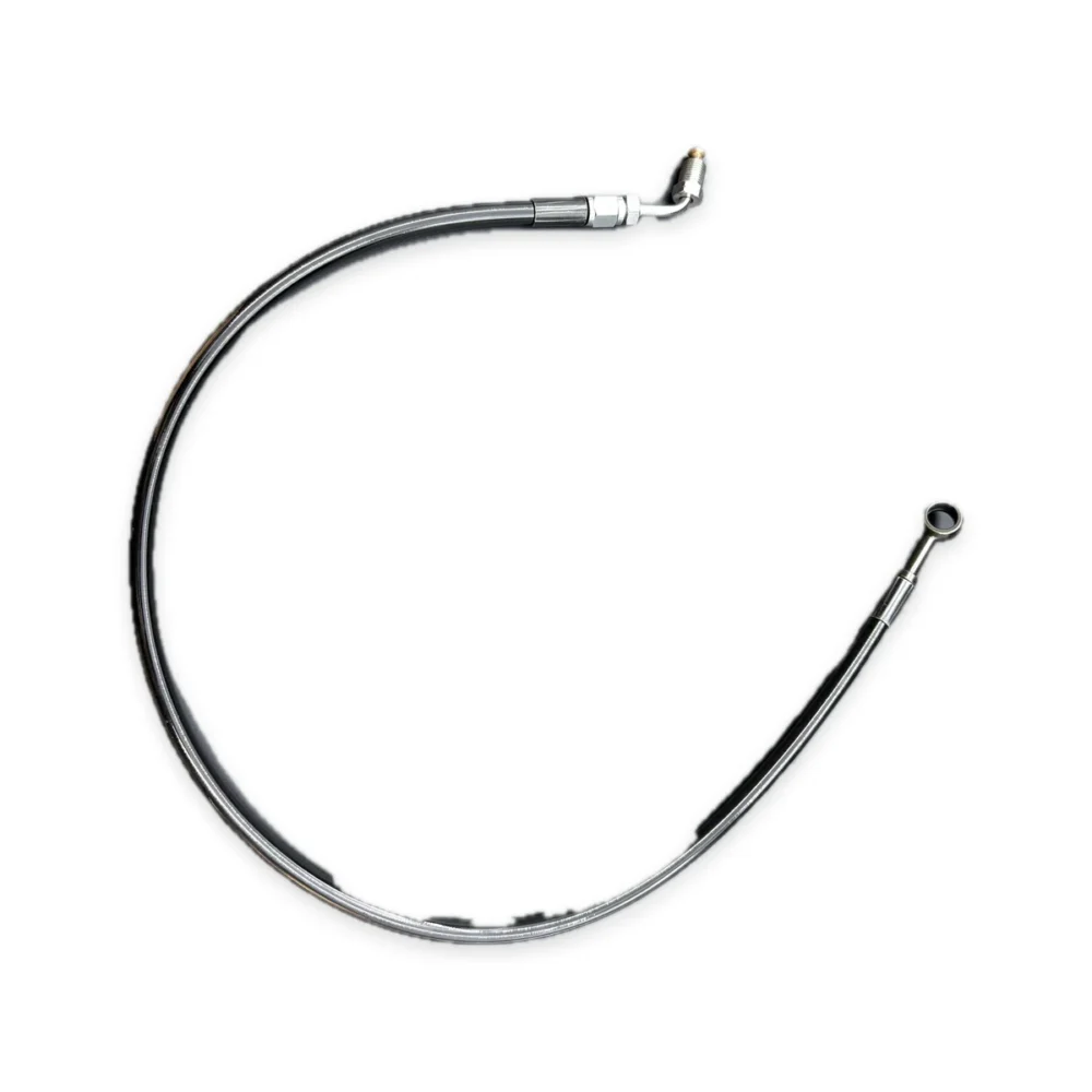 Flexible motorcycle brake line assembly reference 123